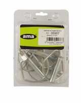 Confezione 5 spine a scatto a pera ø 11mm - Ama