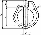 Spina scatto forgiata ø11x70mm - Ama