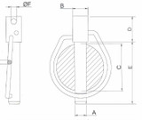 Spine a scatto con sicurezza ø 11 lunghezza 55 - Ama
