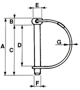 Spinotto per motozappa ø 10x80mm - Ama