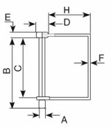 Spinotto quadro ø12x67mm - Ama