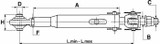 Stabilizzatore M27x3 lunghezza 450 - 610mm con asola di regolazione - Ama