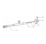 Stabilizzatore laterale lunghezza 400mm inclinato a 90° adattabile a Fiat 5123273 - Ama