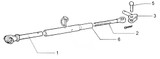 Tirante filettato M27x3 per stabilizzatori adattabile al riferimento originale Fiat 5103856 - Ama