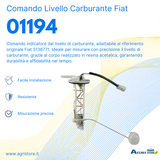 Comando livello carburante adattabile al riferimento originale Fiat 5136771 - Cobo