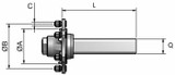 Semiasse senza freno Q40 a 5 fori l=200mm - Adr