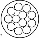 Fune spiroidale acciaio zincato ø1,2mm 12 fili - Ama