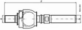Testina sterzo dritta adattabile a Case IH, Ford, Landini, Massey Ferguson, NH, Steyr - Ama