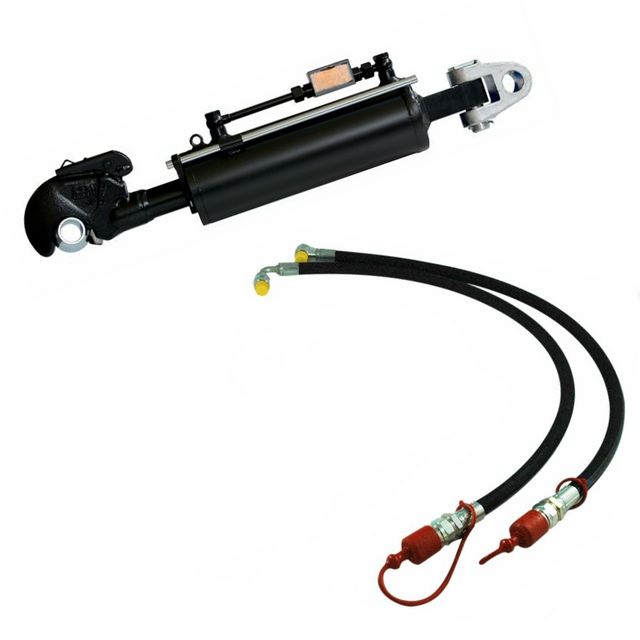 Ama Terzo punto trattore idraulico cat. III lungo 700-920mm con 2 Tubi 3/8” 2SN alesaggio 100mm - Ama