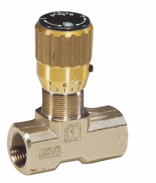 Regolatore di flusso bidirezionale da 1/4" in ottone - Tognella