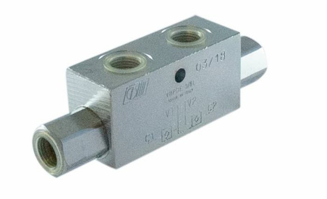 Valvola di blocco doppio effetto da 1/4" - Ama Refluid