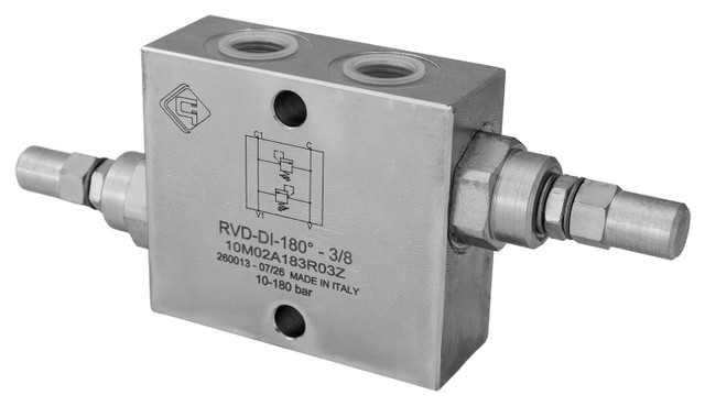 Valvola di massima pressione incrociata (antiurto) da 3/8” - Ama Refluid