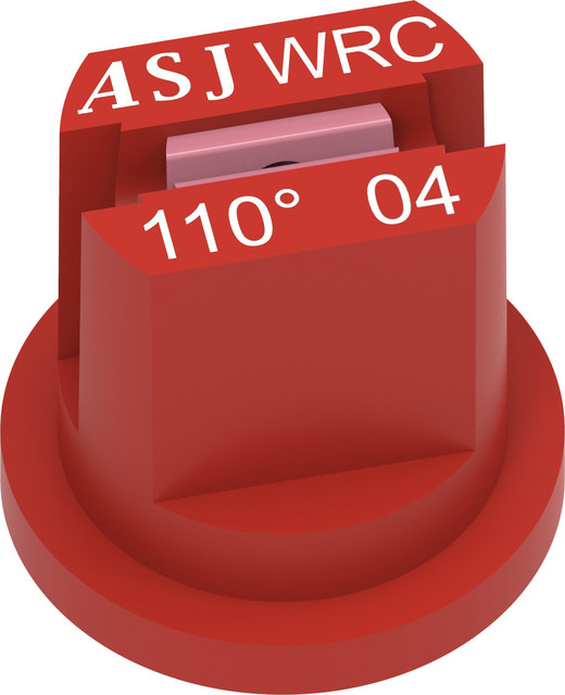 Ugello a ventaglio ad ampio spettro ceramico WRC 110° rosso - Asj Spray-Jet