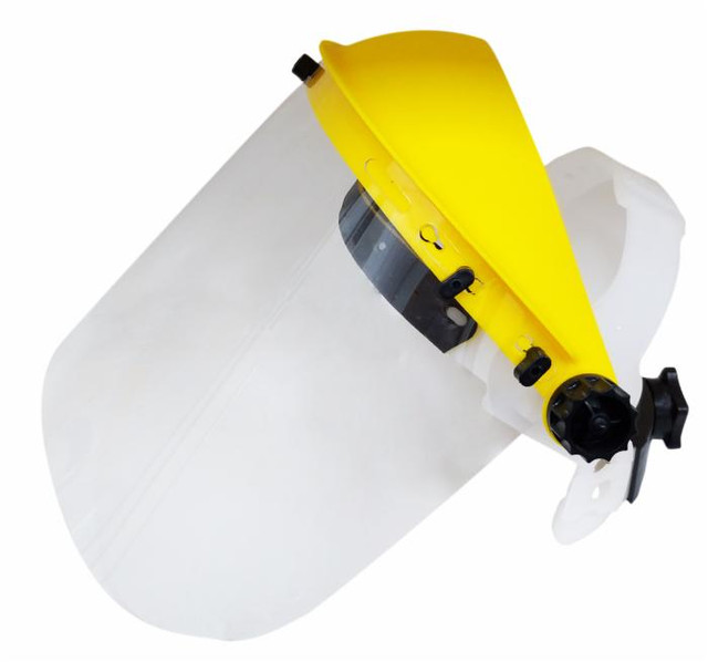 Visiera protettiva maggiorata regolabile in policarbonato - Ama