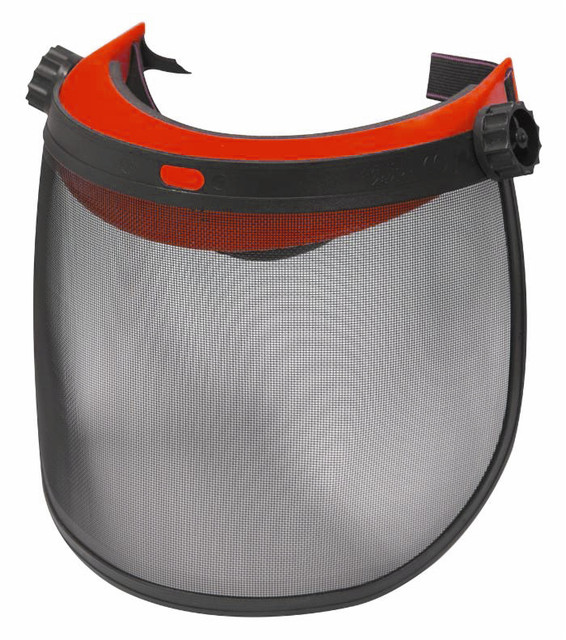 Visiera protettiva in rete con tesina parasole conforme agli standard CE-EN1731 e EU2016/425 - Ama