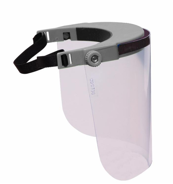 Visiera professionale in policarbonato trasparente 160g regolabile e sanificabile Made in Italy - Ama