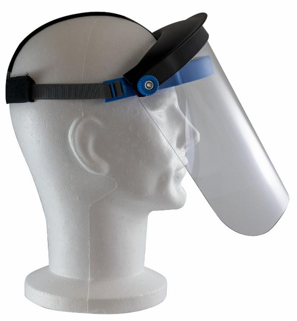 Visiera protettiva regolabile orientamento a 180° conformità alla norma EN 166:2001 protezione ottimale e comfort duraturo - Ama