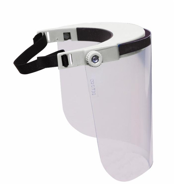 Visiera protettiva Kid bianca in policarbonato confezione da 10 pezzi - Ama