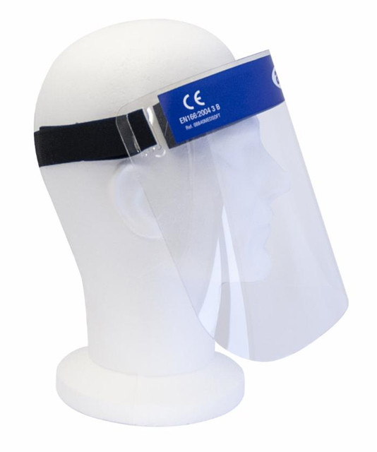 Visiera protettiva professionale regolabile in policarbonato certificata e made in Italy - Ama