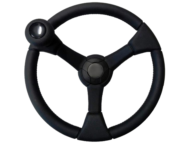 Volante C/6 diametro 350 mm con cono Danfoss 1 e pomello - Seat Industries