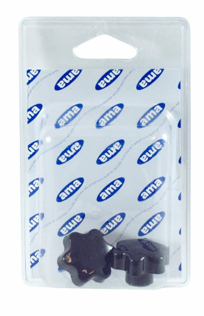 Volantino 6 lobi femmina Ø 30mm filetto M5 - Ama