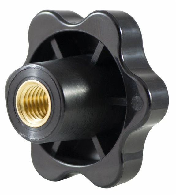 Volantino a 6 lobi femmina Ø 30mm boccola cieca M6 - Ama