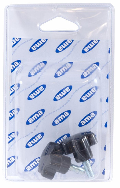 Volantino 6 lobi maschio Ø 40mm filetto M6 - Ama