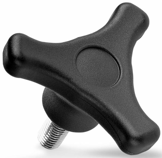 Volantino 3 bracci Ø 80mm con perno M10x30mm - Ama