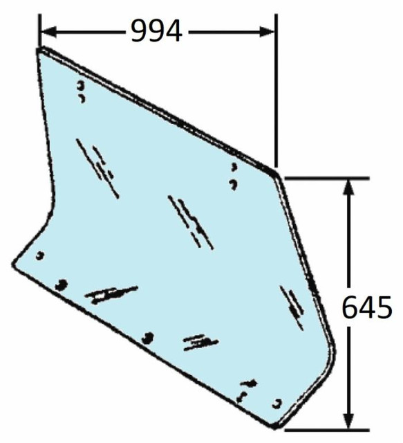 Cristallo posteriore adattabile al riferimento originale Fiat 5124413 - Ama