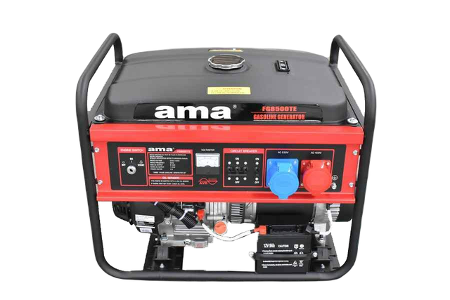 Generatore a benzina Ama trifase motore FC19F da 457cc 8kW capacità carburante 25L - Ama