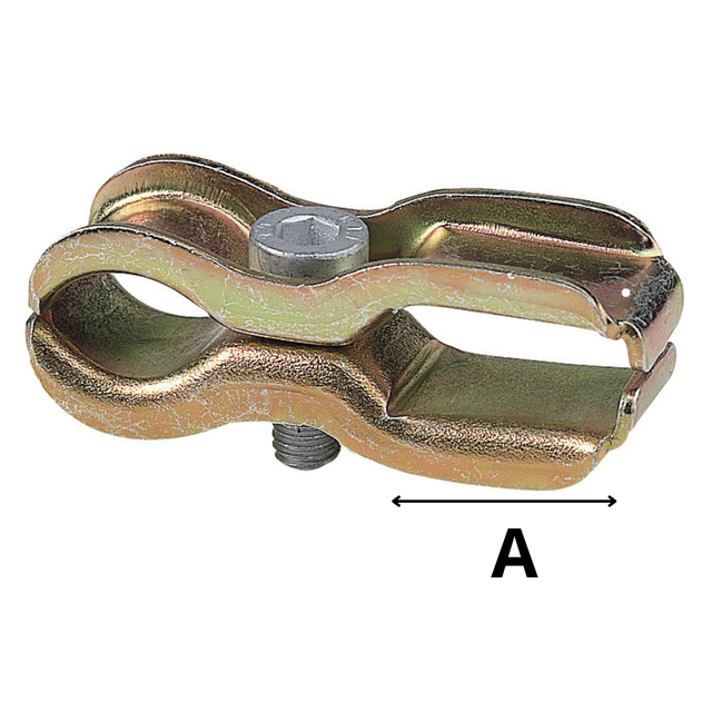Morsetto per supporto barra zincata - Arag