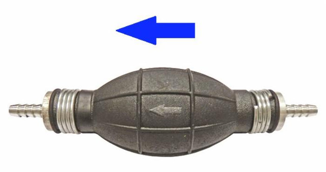 Pompa di adescamento gasolio Ø 6mm con attacchi dritti - Ama