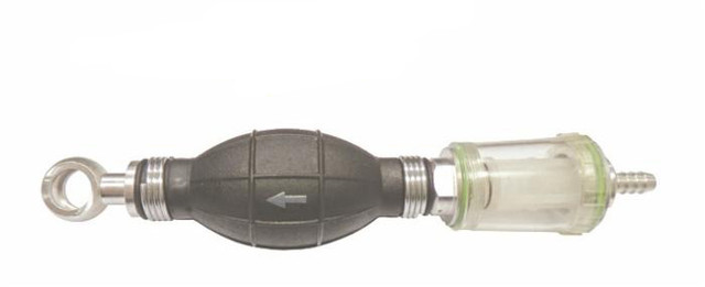 Pompa di adescamento gasolio Ø 8mm con occhiello Ø 14mm e filtro - Ama