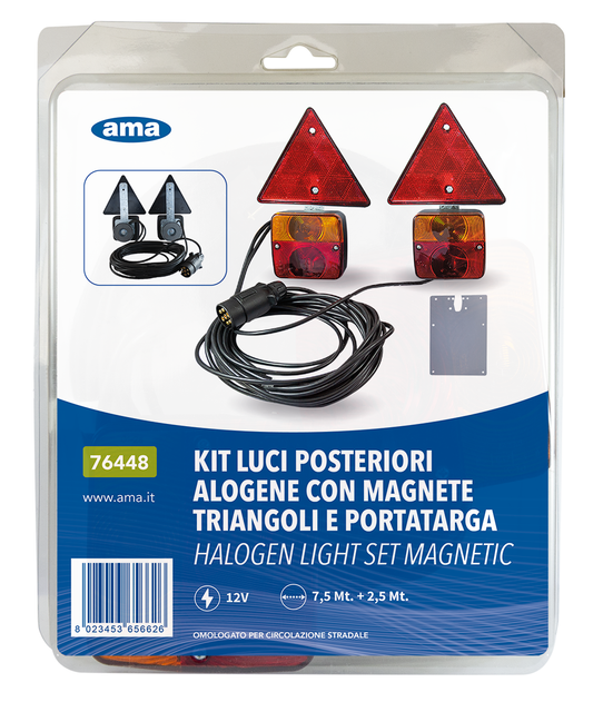 Kit magnetico posteriore 7/2,5m - Ama