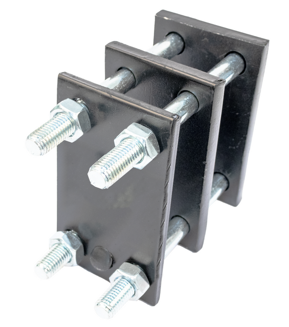 Staffa completa per molla 30x30 trave 80x80 - Ama