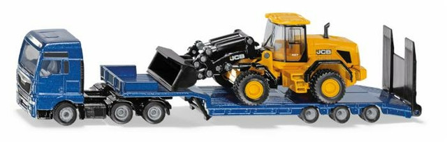 Modellino Man Con Autocarro A Pianale Ribassato E Caricatrice Su Ruote Siku 1790 - Siku