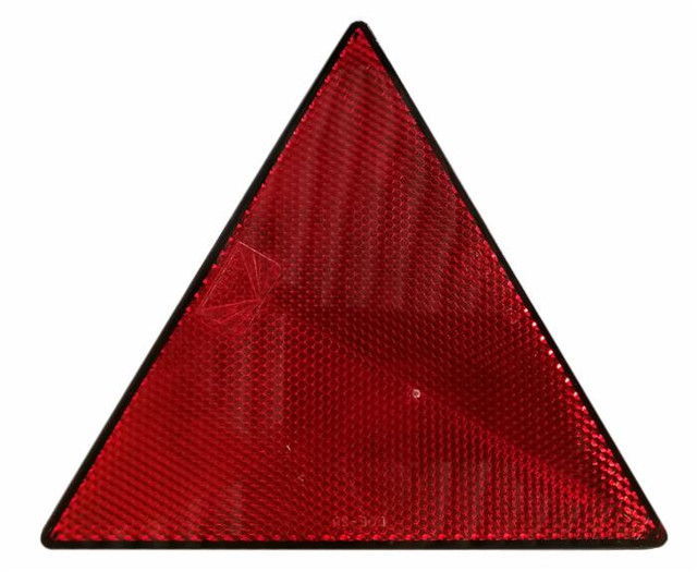 Catarifrangente adesivo triangolare rosso 120x135mm - Ama