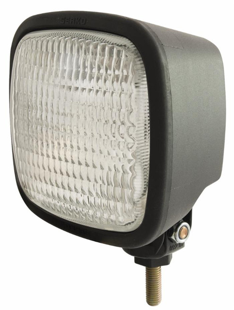 Faro da lavoro alogeno Ama quadrato 124x124mm con luce orientabile - Ama