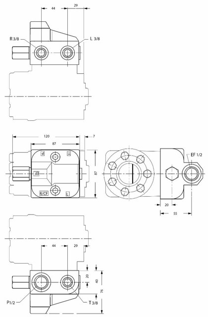 Valvola prioritaria modulare olsa40 Danfoss - Danfoss