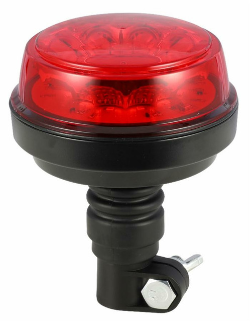 Girofaro led lente rossa base flessibile 12-24V - Ama
