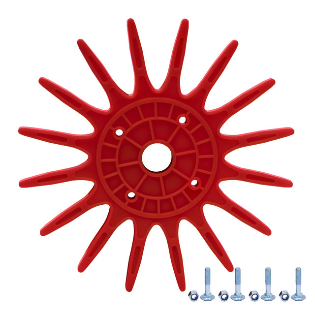 Stella a punte grande rosso Ø 370  per sarchiatrice - k.u.l.t.