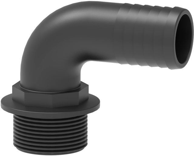 Raccordo portagomma Ø16 curvo G1/2" maschio per livello - Arag