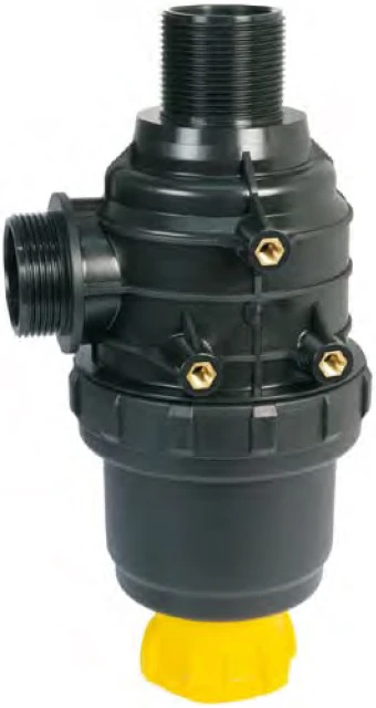 Filtro di aspirazione 1"1/4 con valvola 50M - Arag