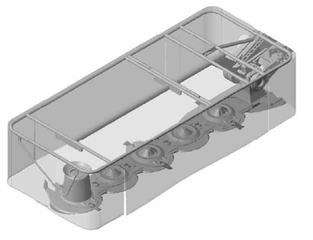 Scarpa interna centrale originale G&S 26078 per modelli Rotor e FLC V10 - Gribaldi & Salvia