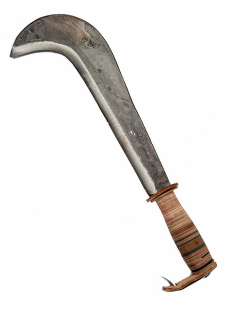 Roncola classic con manico in cuoio 12x138 cm - No brand