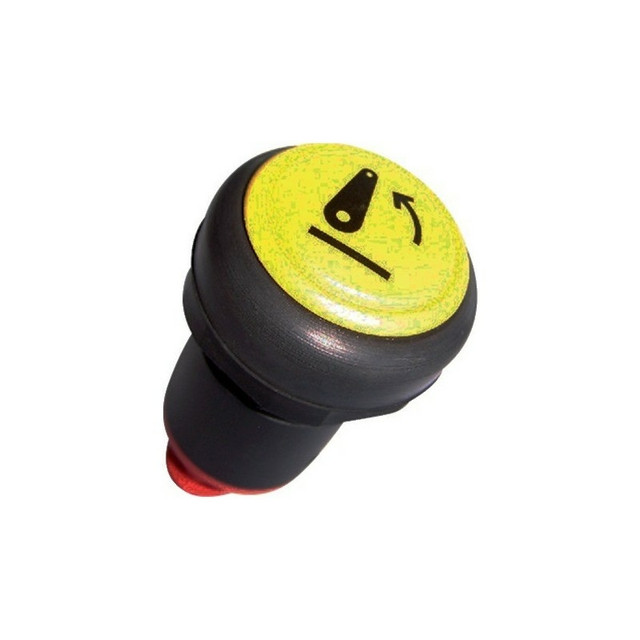 Interruttore a pulsante Pneutron giallo simbolo sollevatore alzato - Pneutron