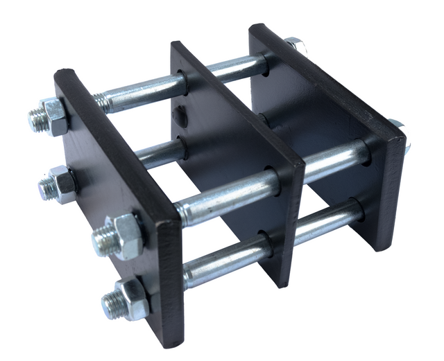 Staffa completa per molla 35x35 trave 100x100 - Ama