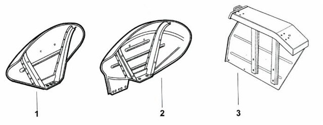 Parafango Dx adattabile al riferimento originale Massey Ferguson 1679373M92 - Ama
