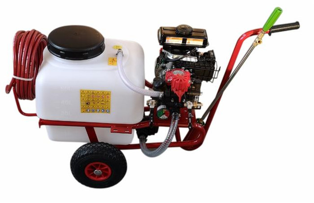 Carrello a 2 ruote con serbatoio 50 litri e pompa per irrorazione - Ama