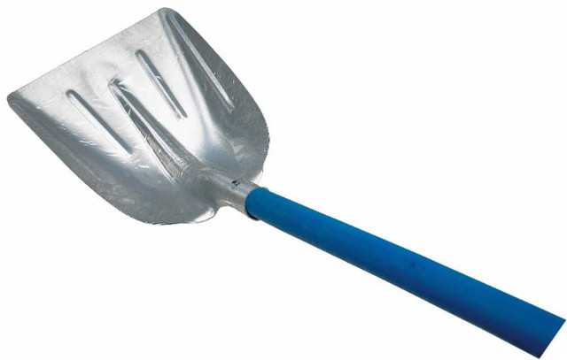 Pala da neve e da granaglie in alluminio fornita con manico - Ama